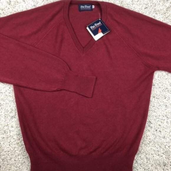 Par Four Mens Acrylic Knit Pullover Sweater, Size M, Red VINTAGE OLD STOCK, NWT - Picture 1 of 7